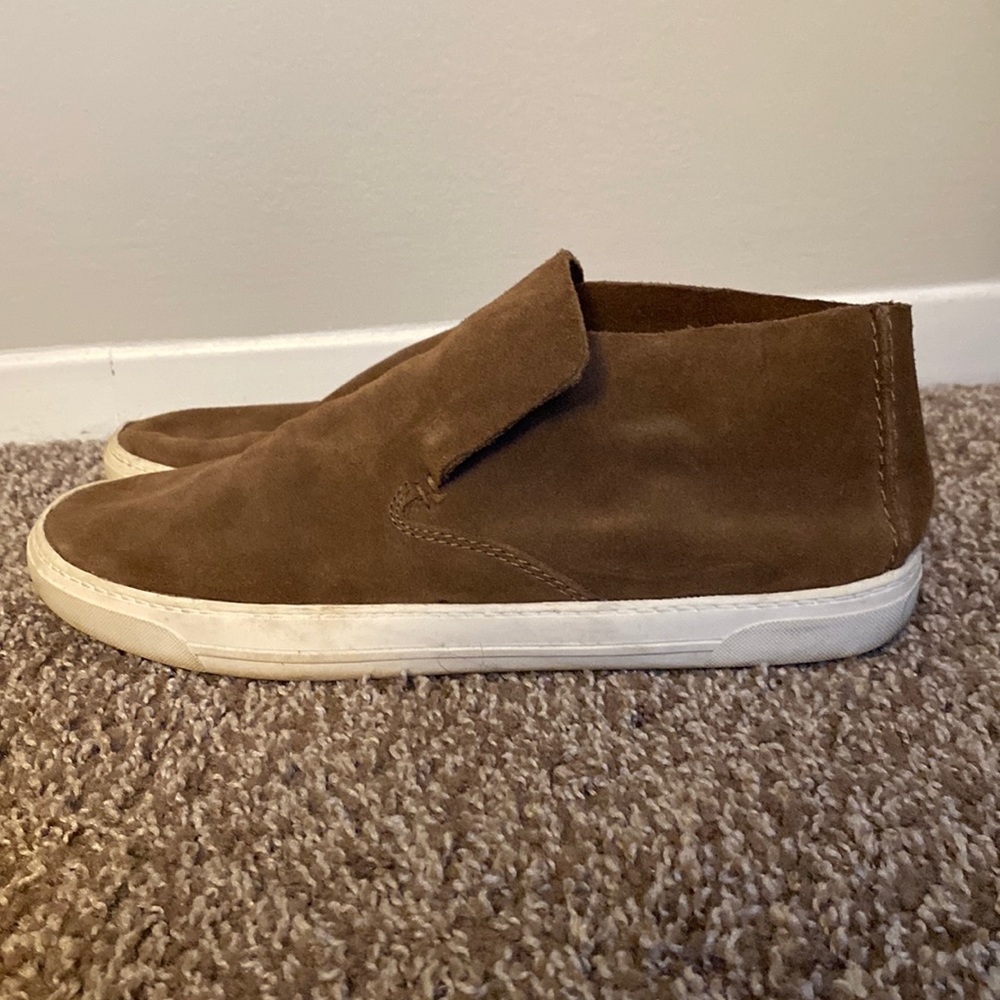 Brown suede shoes